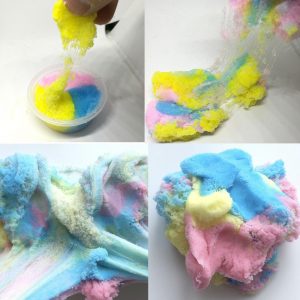 60ML Tricolor Crystal Mud Slime DIY Present Leksaker Stressavlastarer