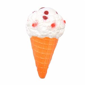 Squishy Jumbo Ice Cream Cone 19cm långsammare vit rosa leksak samling present inredning