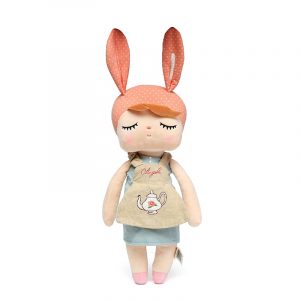 Metoo Angela Plush Lace 33cm kanin dockor fyllda leksaker för barn flicka barn gåva