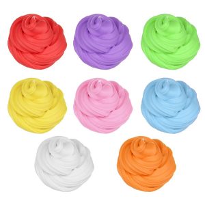 Candy Floss Fluffy Floam Slime Clay Putty Stress Relieve barns Gag Toy Present 8 Färg