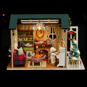 CuteRoom Z-009-A Dockhus DIY Dockhus Miniatyr Kit Collection Present With Light