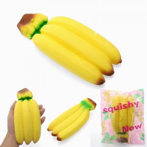 YunXin Squishy Banan Jumbo 20cm Mjukt söt Långsam Rising Med Förpackning Frukt Samling Gåva Inredning