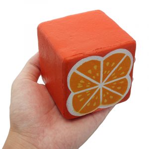 SquishyShop Orange Toast 7,5cm Bröd Squishy Mjuk långsam Rising Collection Present Decor Toy