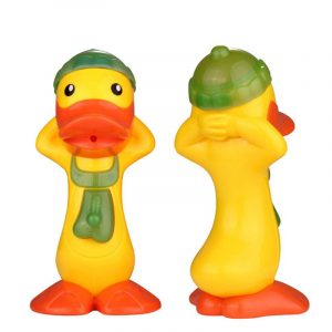 Cikoo Babybadspil Vattentycke Missfärgad anka Vattenpistol Sensing Temperature Duck Leksaker