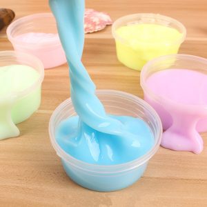 Slime Fruit Gelé Pudding Mud DIY Bomull Plasticine barn Vuxen Stress Reliever Dekompressa Toy Present