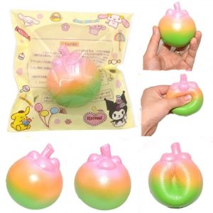 Mangosteen Squishy 7cm långsammare med Packaging Collection Present Toy