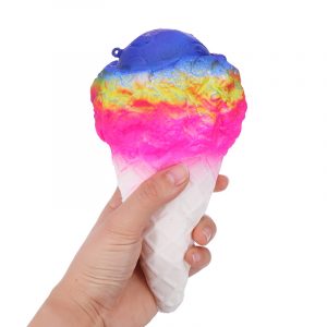 19cm Jumbo Squishy Ice Cream Multicolor Slow Rising Mjuk Samling Gift Decor Toy
