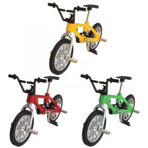 Cool Finger Alloy Cykel Set Barn Kid Modell Rare Small Mini Toy