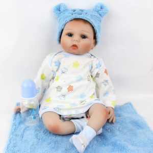 55 cm reborn babypuppe handgjord mjuk silikonduk kropp baby realistisk utseende nyfödd spädbarn docka flicka present