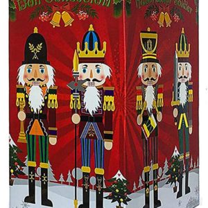 Set med 4 30 cm nötknäppare figurer Juldekoration Figur soldat docka samling semester hem inredning tillfälle prydnad dekorativt leksaksset barn