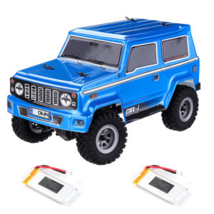 URUAV 1/24 Mini RC Car Crawler with Two Batteries 4WD 2.4G Waterproof RC Vehicle Model RTR for Kids and Adults